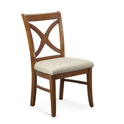 Beige Performance Fabric Cross Back Side Chair E152924