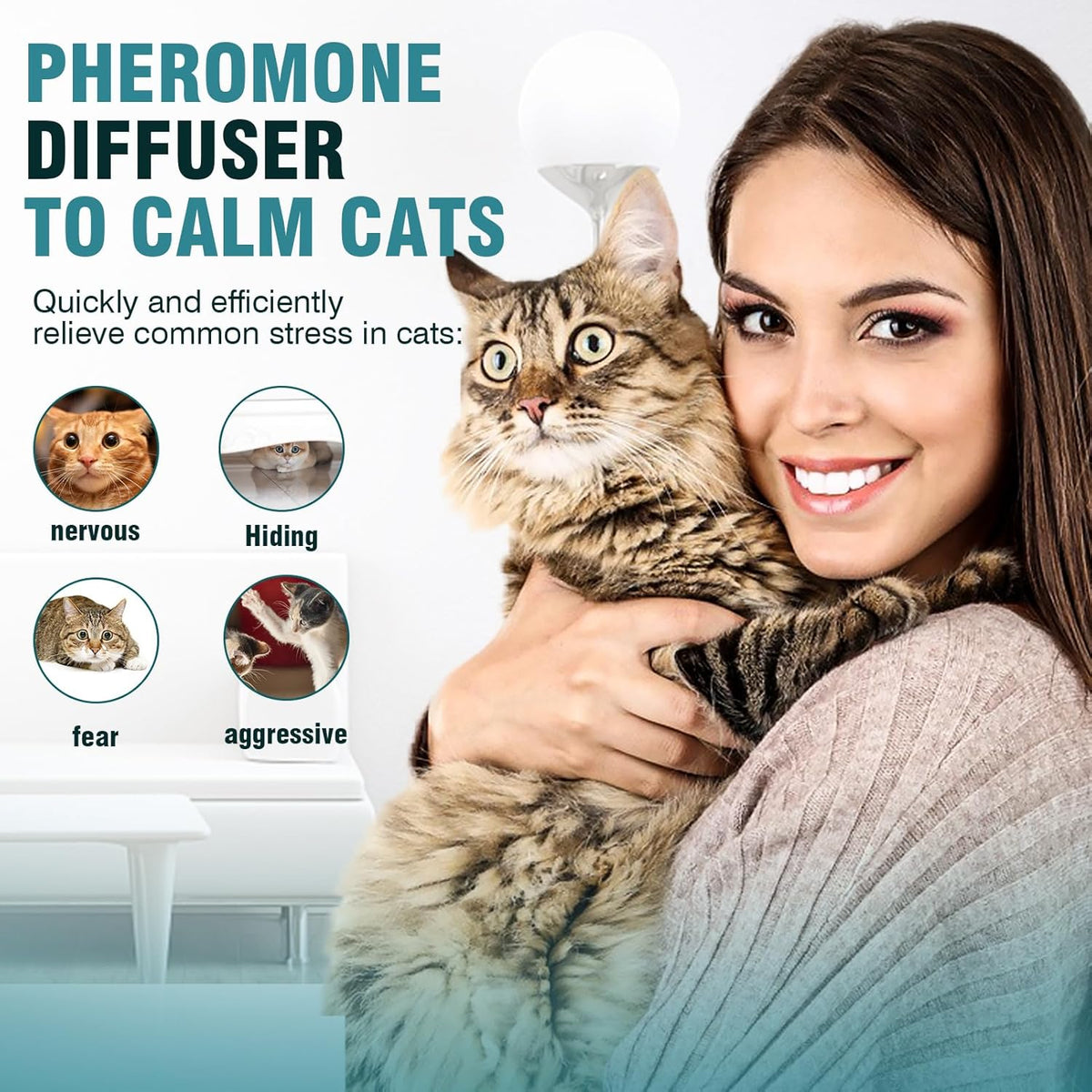 Cat Calming Pheromone Diffuser 48ml Refill Y13333