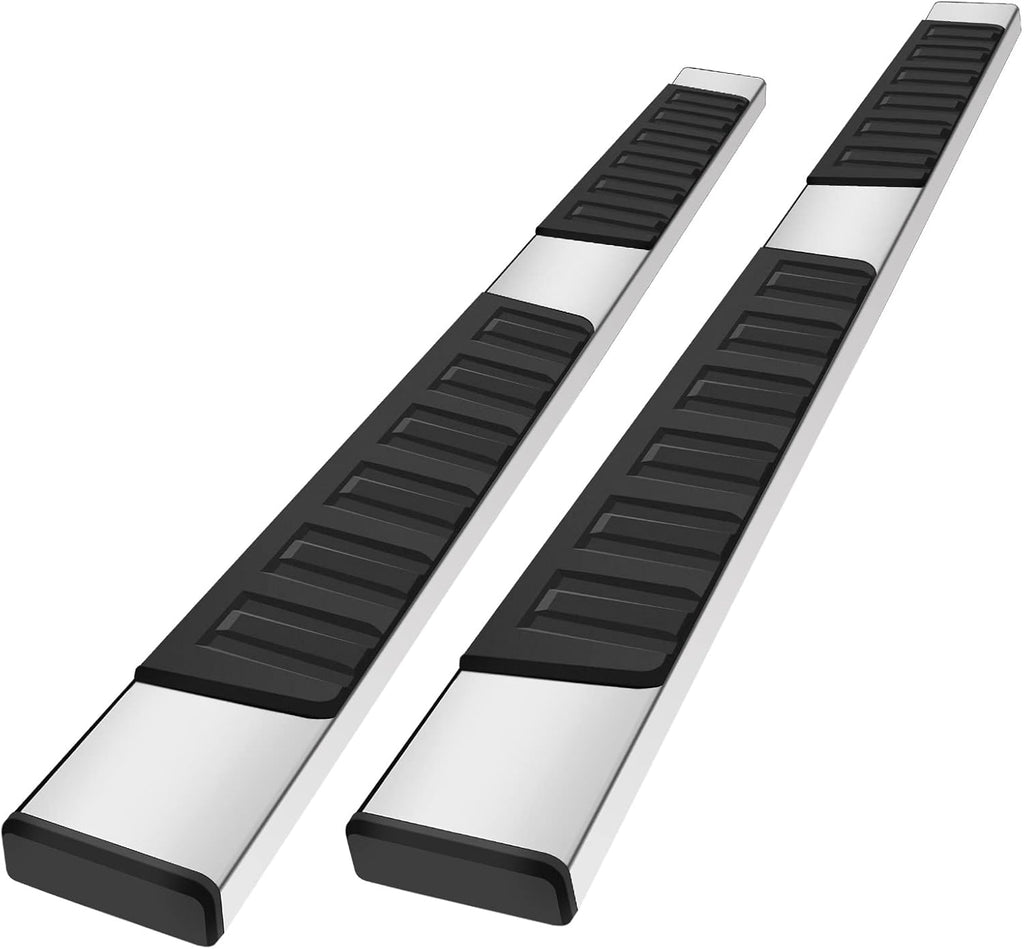 Black 6 Inch H Style Truck Side Step Nerf Bars P5756