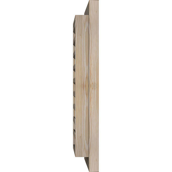 12-in W x 18-in H Unfinished Pine Gable Vent B7070