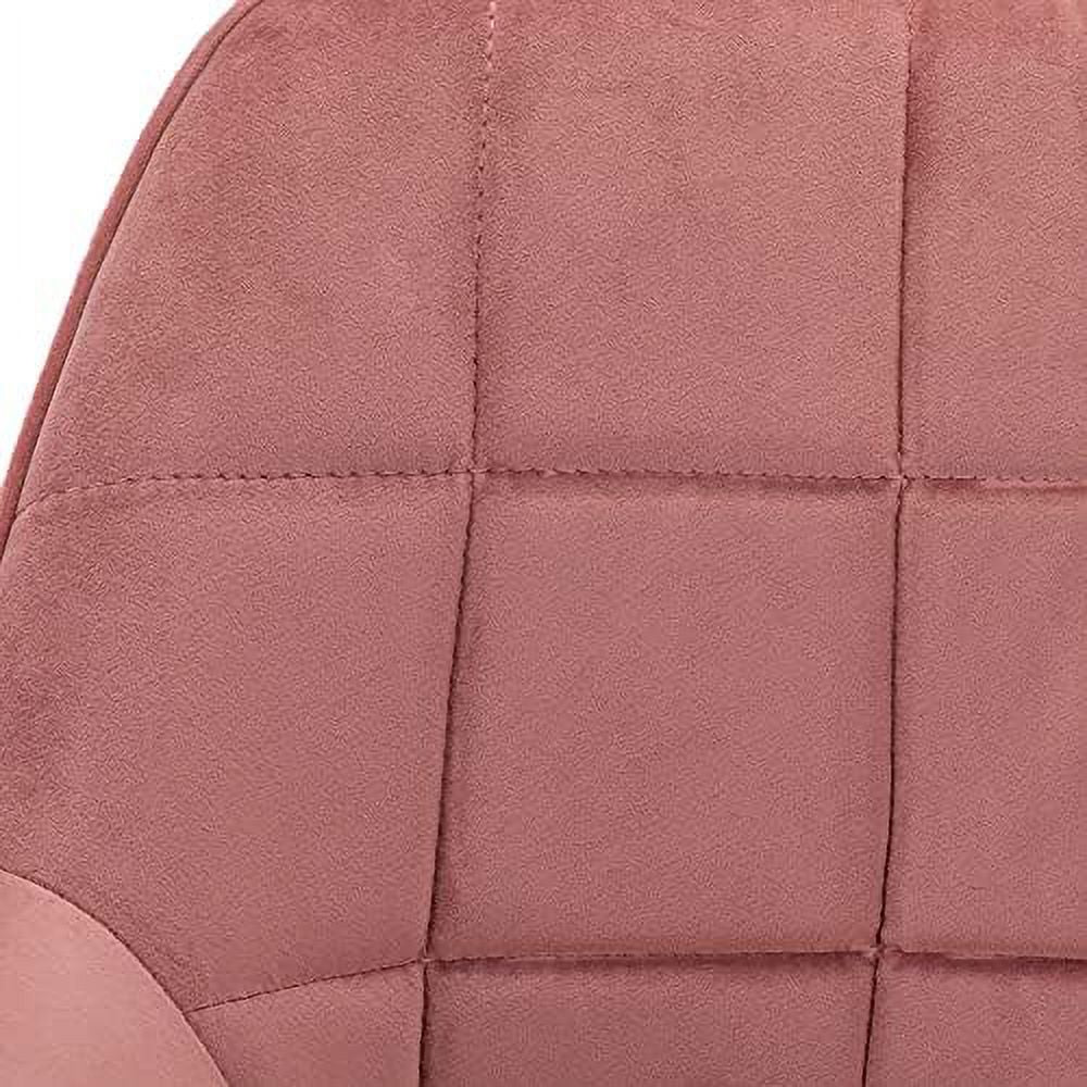 Pink Velvet Accent Dining Arm Chair B316