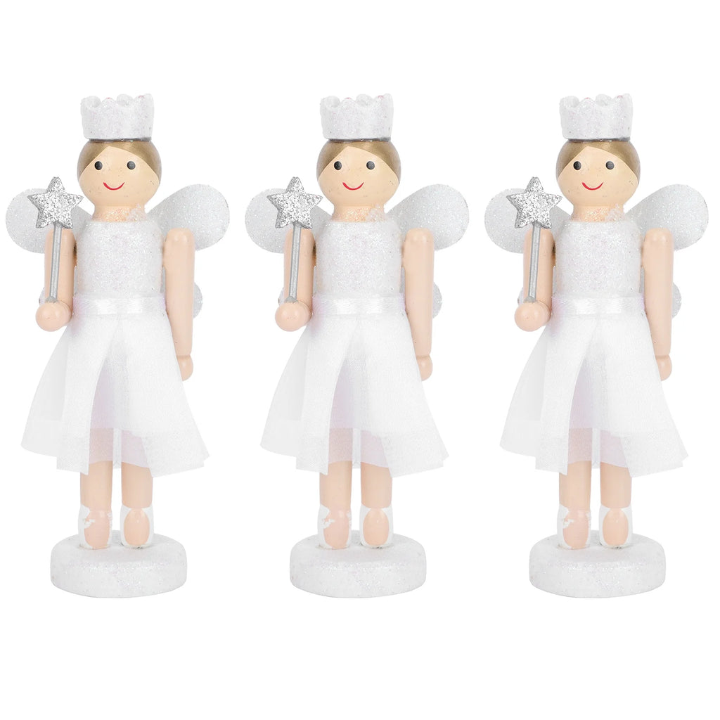 3Pcs Wooden Nutcracker Doll Toys H321906