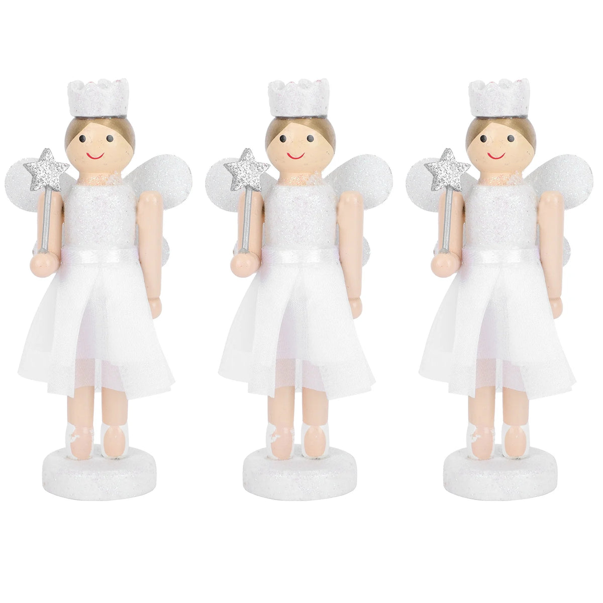 3Pcs Wooden Nutcracker Doll Toys H321906