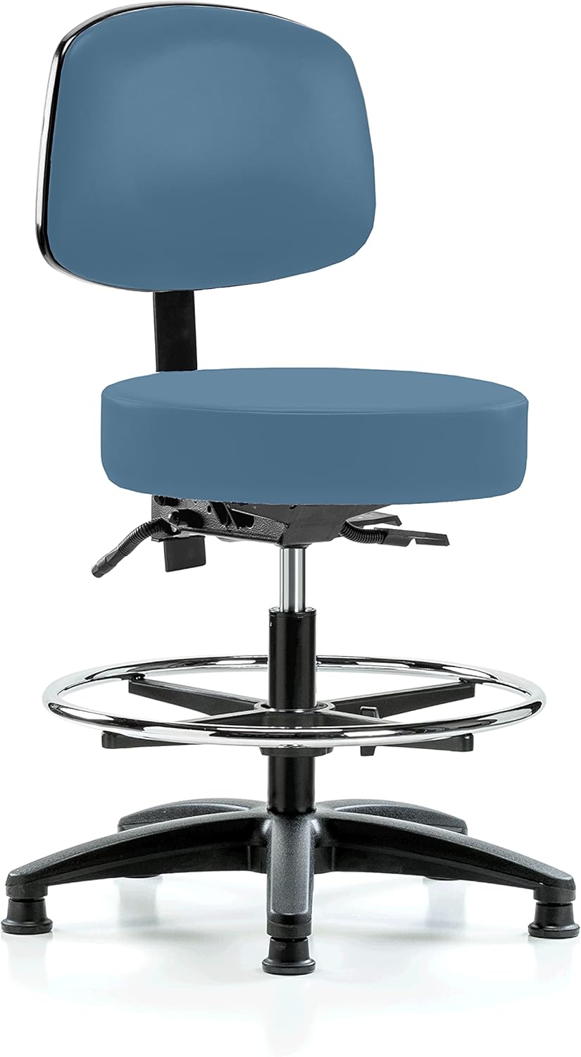 Adjustable Doctor's Stool with Back F346654