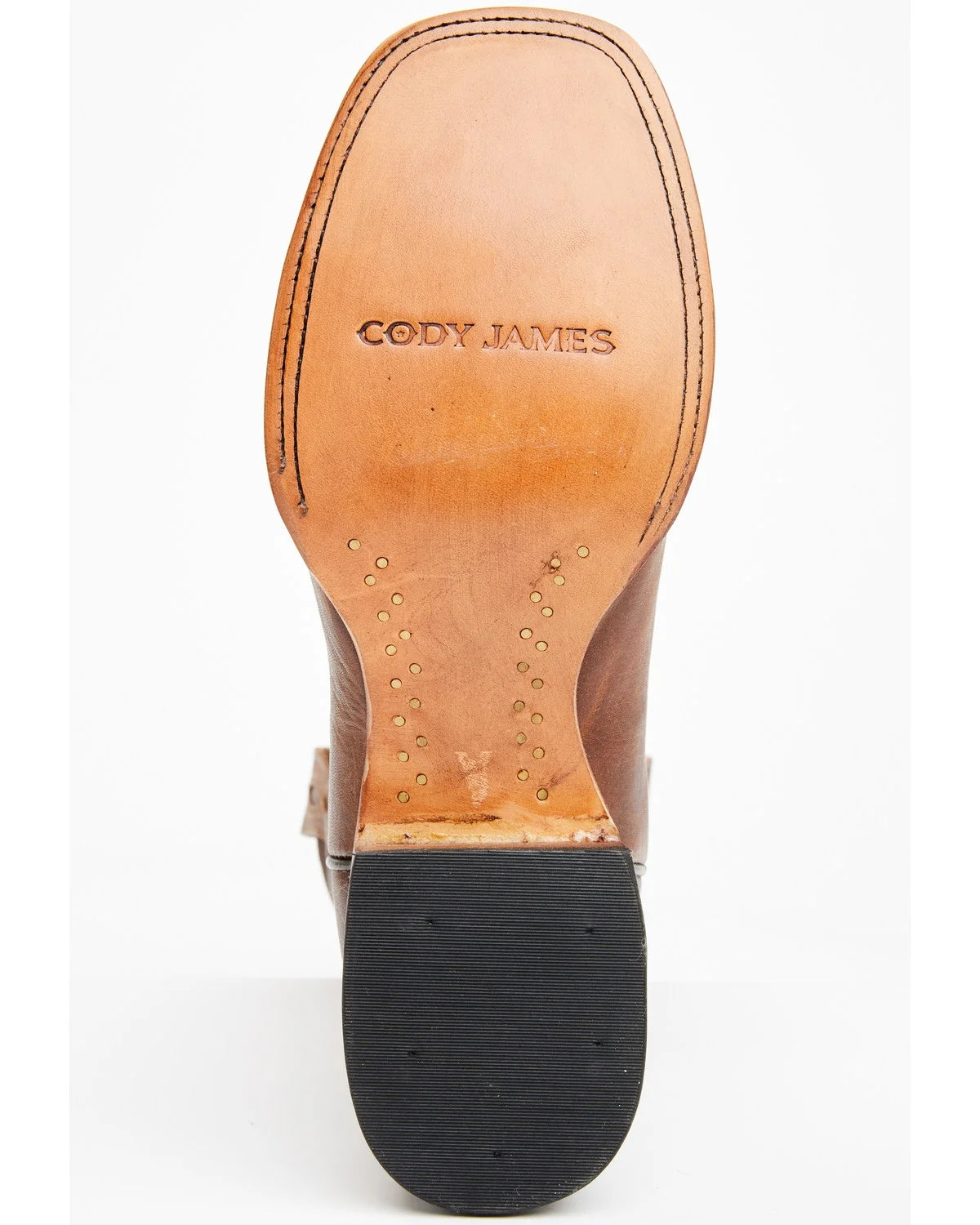 Brown Broad Square Toe Western Boot Q440846