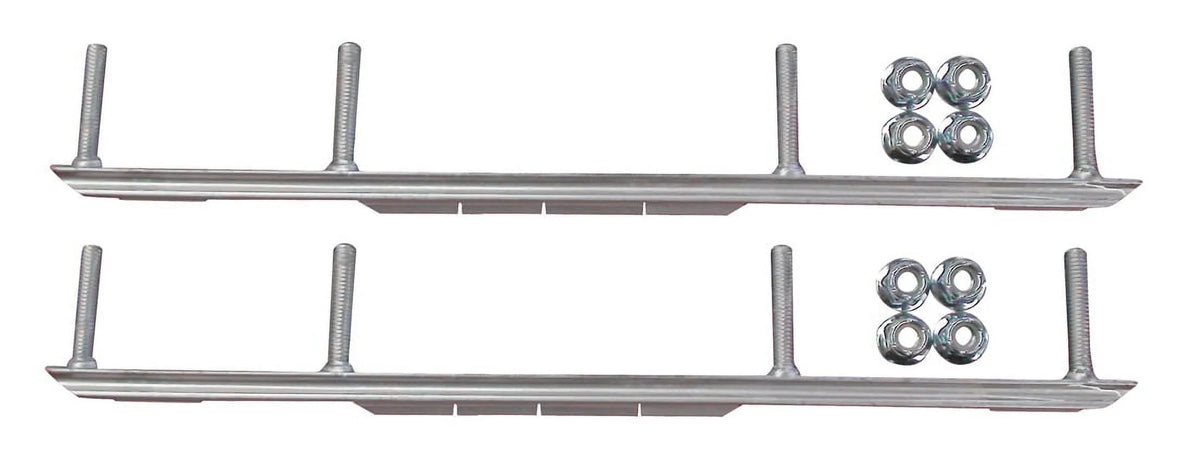 Orange Snowmobile Skis with 6" Shaper Bars Complete Kit F815516