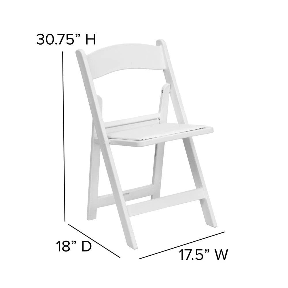 White Resin Folding Chairs (Set of 4) K653750