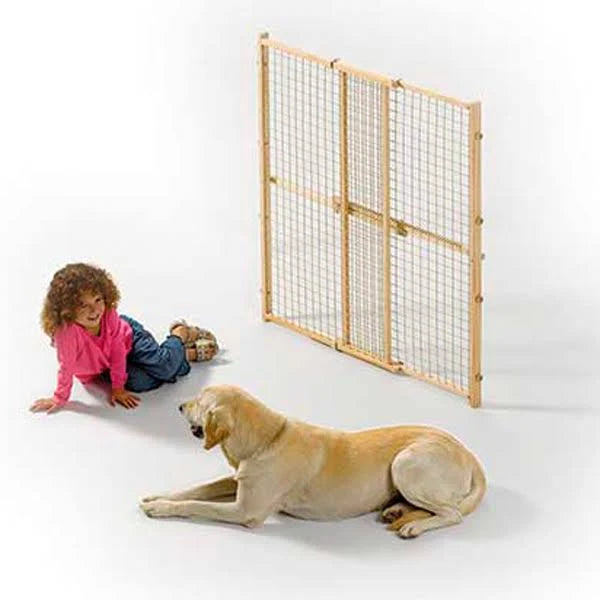 44-in Wood Wire Mesh Pet Gate M9260