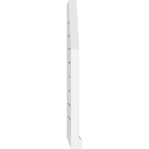 Octagonal Surface Mount PVC Gable Vent with Brickmould T405