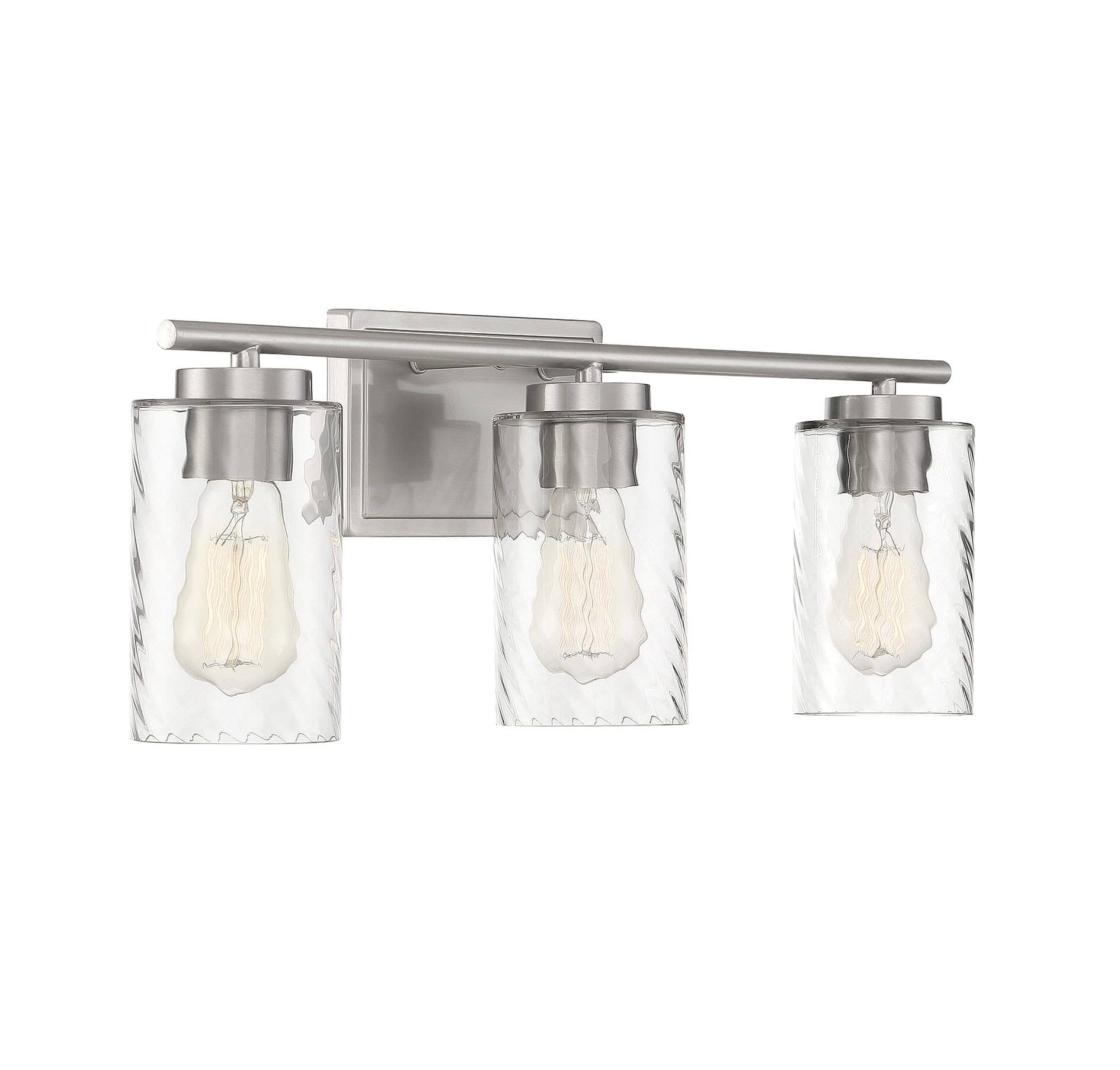 3 Light Brushed Nickel Bath L54283
