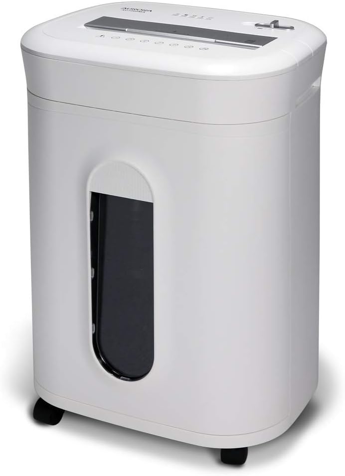 10-Sheet High Security Micro-Cut Paper and Credit Card Shredder, White V906