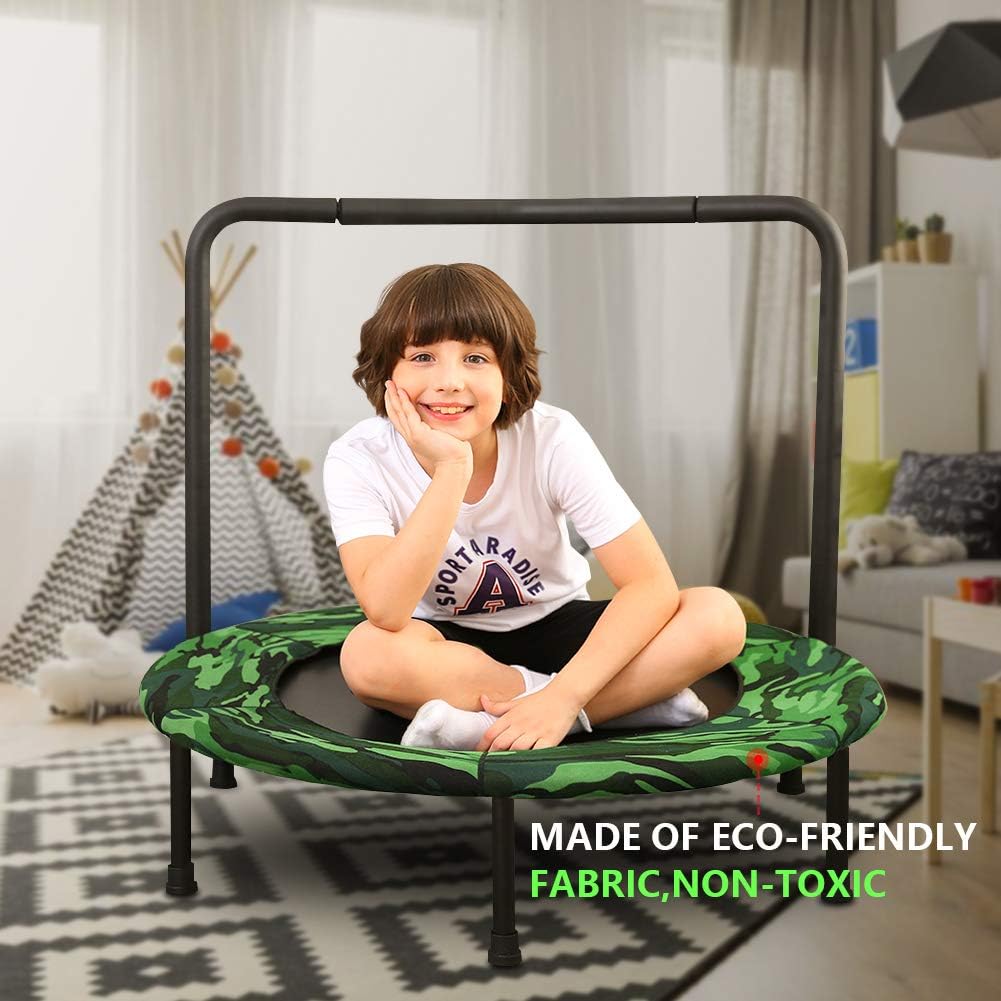 Camo Foldable Kids Trampoline with Handle E9582
