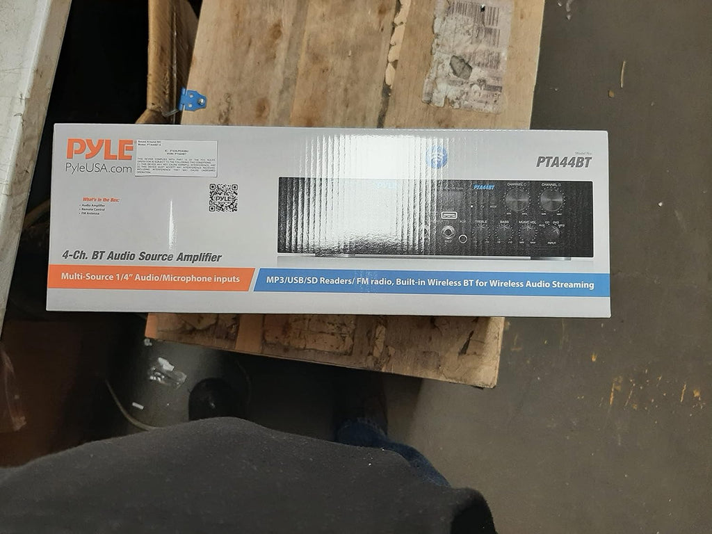 500W 4 Channel Bluetooth Amplifier with AUX IN, FM, USB, Microphone IN L14998