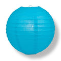 Turquoise Jumbo Round Paper Lantern 12-Pack L30426