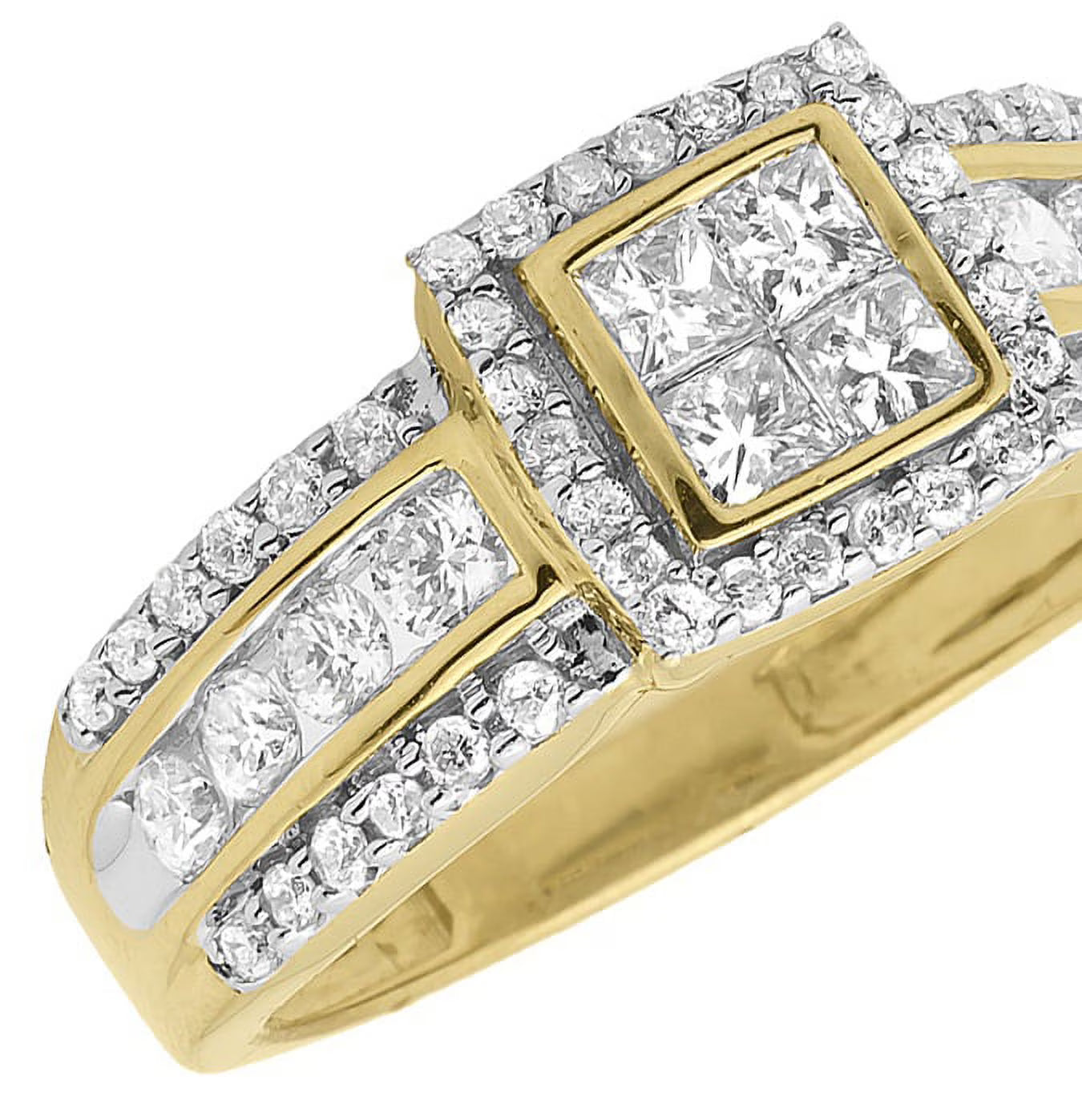 10k Yellow Gold Princess Diamond Engagement Ring (1.02 ct) G652484