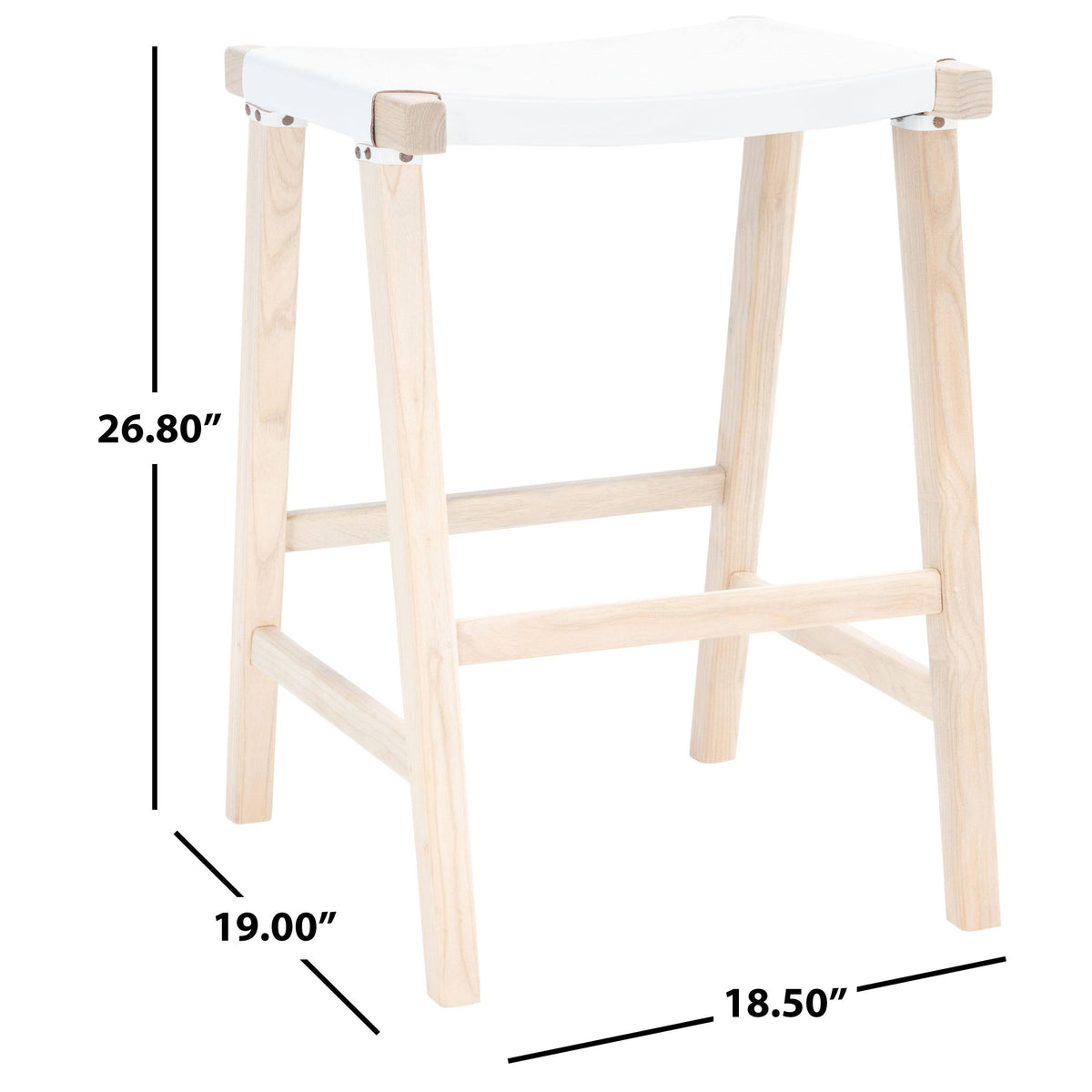 Black Rectangle Counter Stool W45356