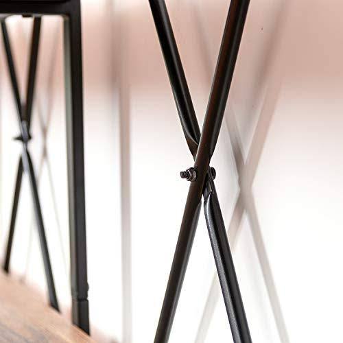 Double Wide 5-Tier Open Bookcase Wood and Metal Shelves A64832