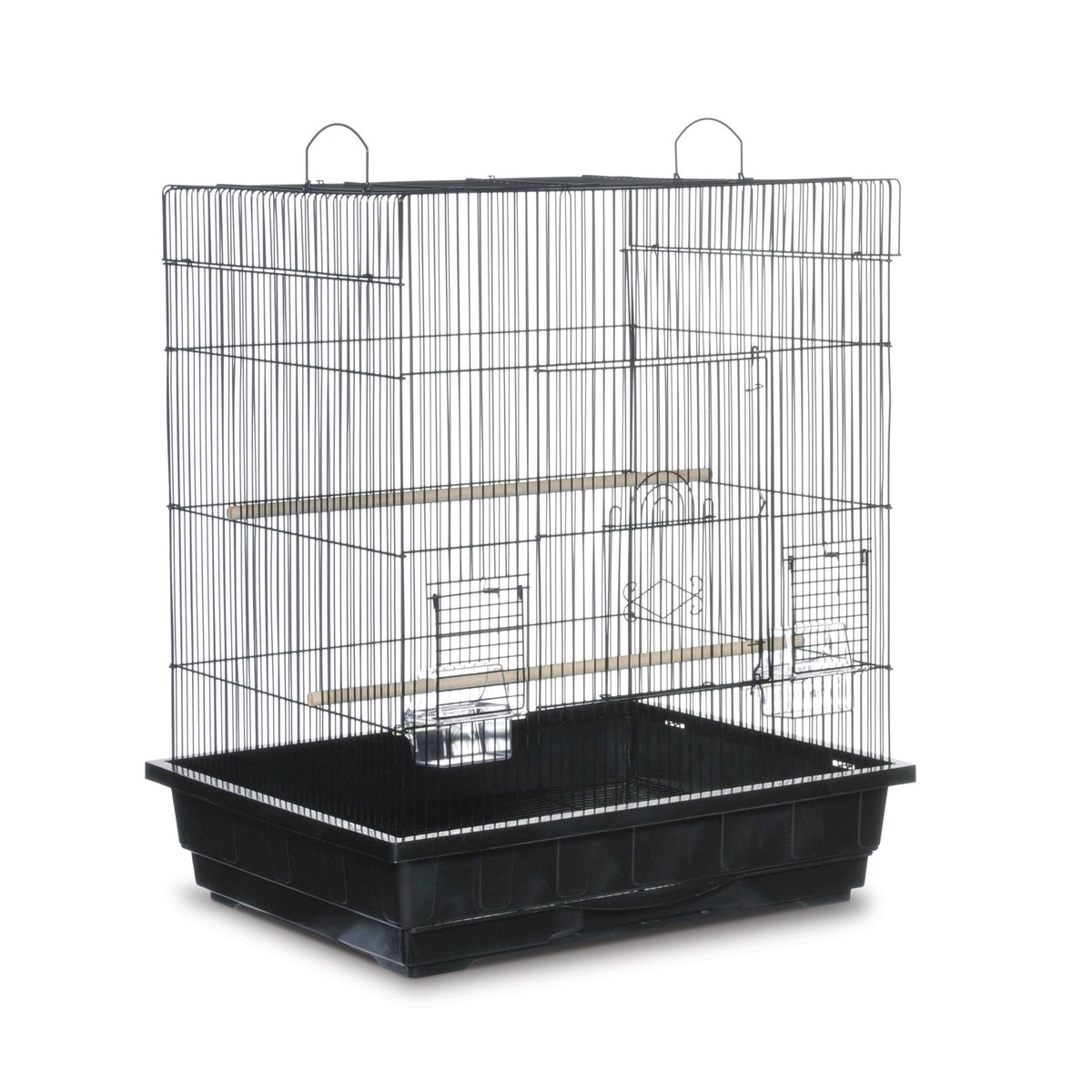 White Square Roof Parakeet Cage N5697