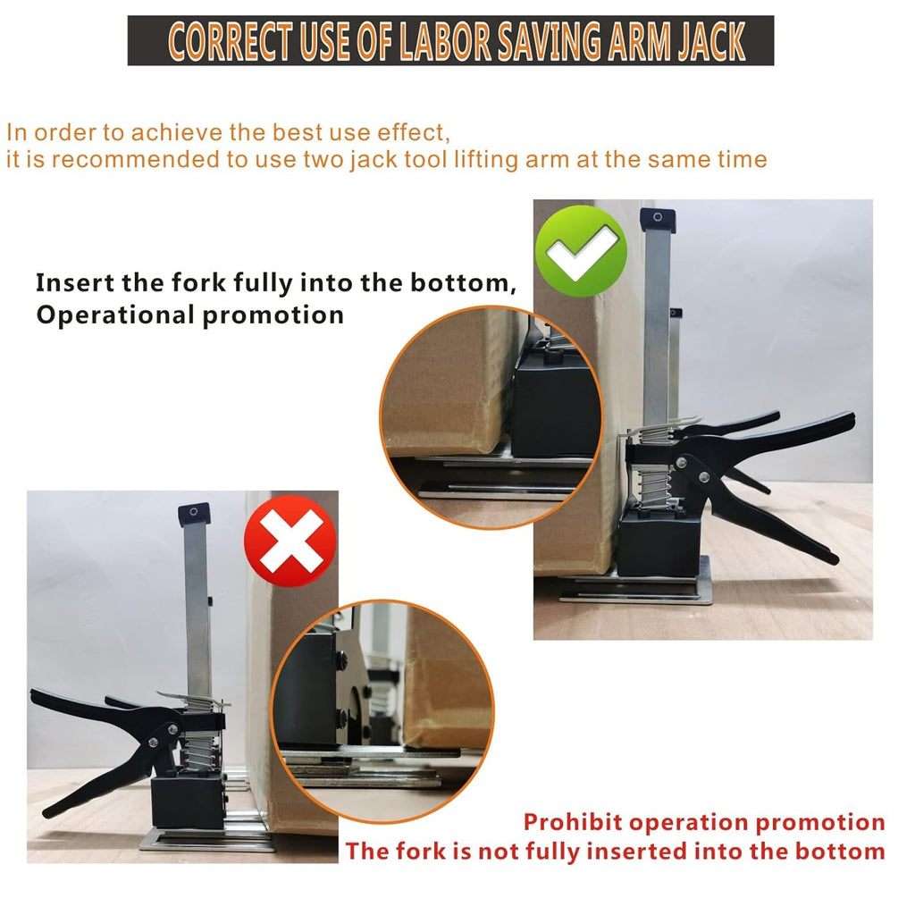150KG Hand Jack Tool Furniture Lifting Levelers (2PCS) P651