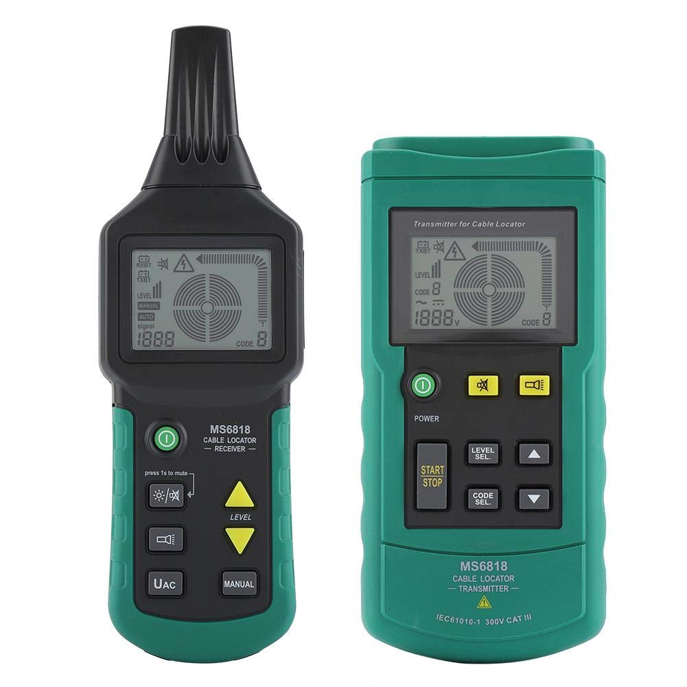 Cable Locator Network Cable Detector Underground Pipe Detector AC/DC 12V-400V T83473