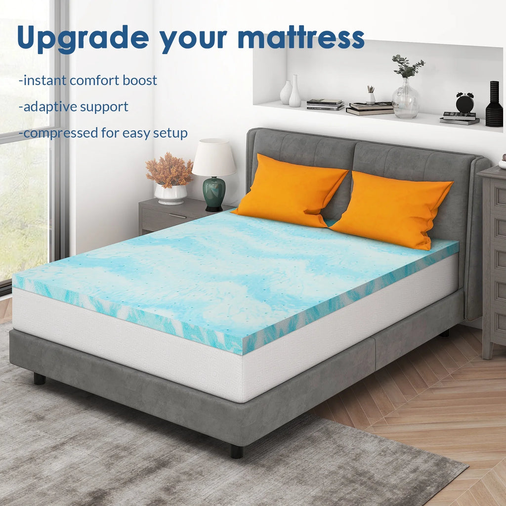 3 inch Gel Infused Memory Foam Twin Mattress Topper M604