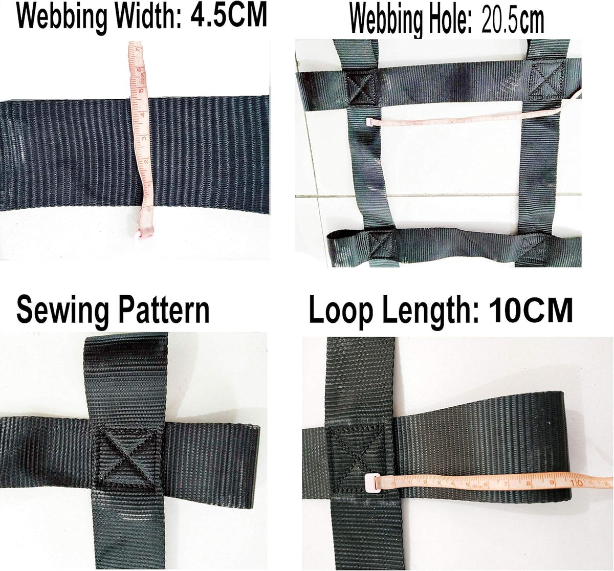10 ft x 10 ft Black Heavy Duty Climbing Cargo Net N4209
