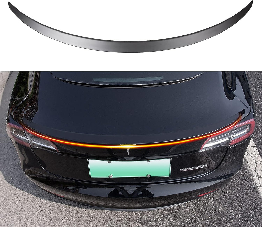 Matte Carbon Fiber Rear Spoiler Wing for Tesla Model 3 O450
