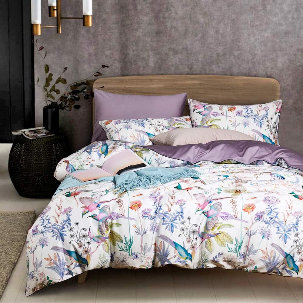 Green 3 Piece Egyptian Cotton Duvet Cover Set Z51133