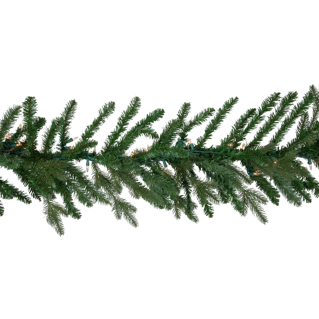 Pre-Lit Artificial Christmas Garland - 9' x 14" - Clear Lights T4652