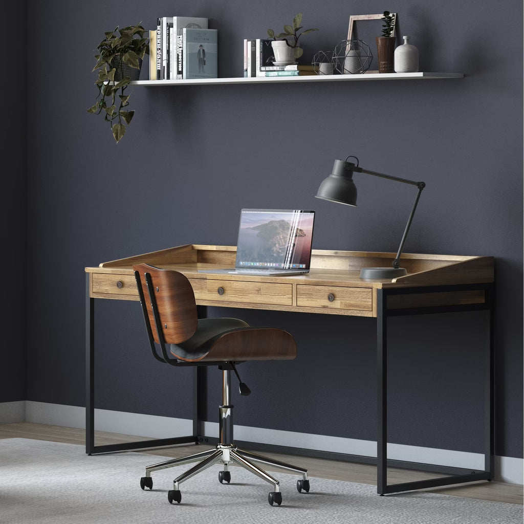 Distressed Golden Wheat Writing Office Desk M4310