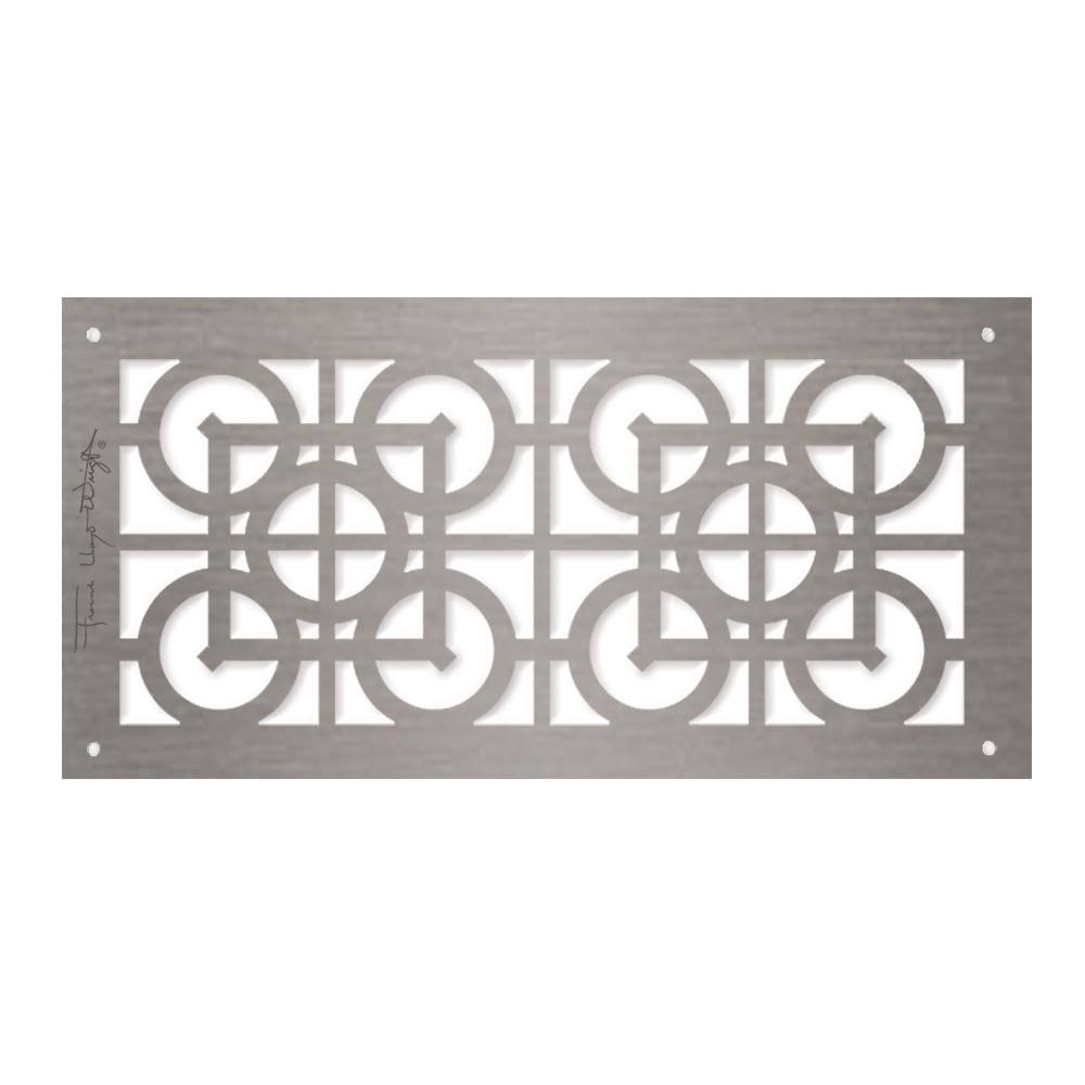 6 in. x 12 in. Aluminum Brushed Satin Grille M936