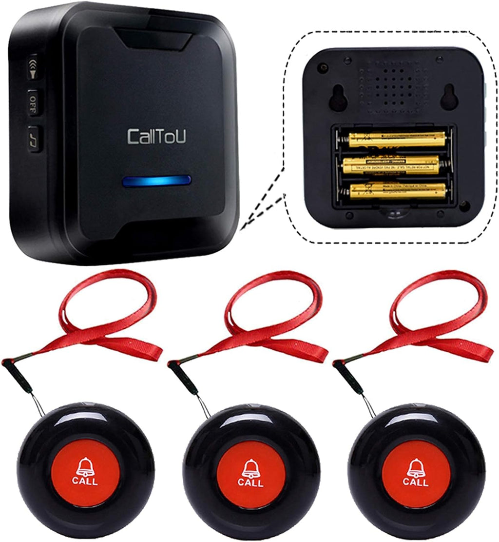 Wireless Call Button System 2 Transmitters 1 Plug-in Receiver 1 Battery Portable Receiver E5973