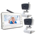 4.3 Inches LCD Video Baby Monitor with 2 Portable Cameras W113