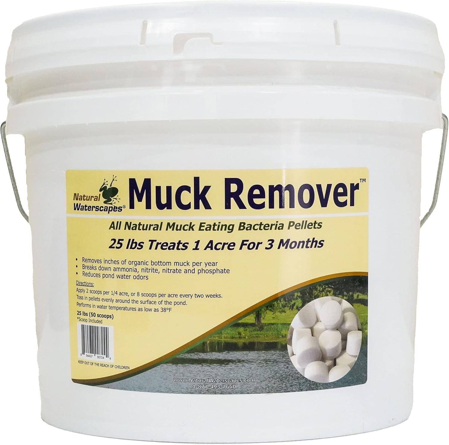 Muck Remover Pellets 25 lb Pond Sludge Remover S654