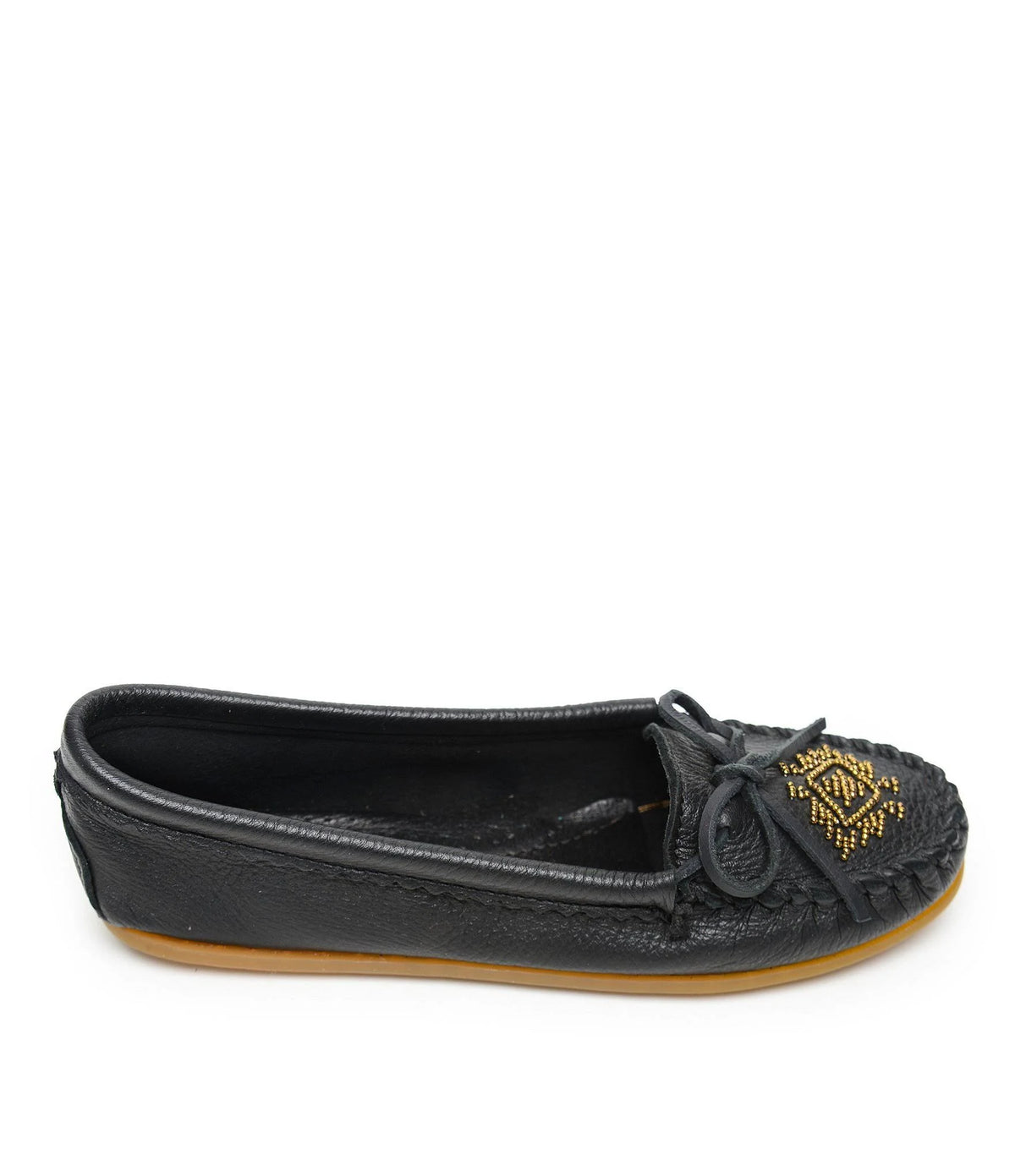 Deerskin Beaded Moc - Carmel 10 V4397