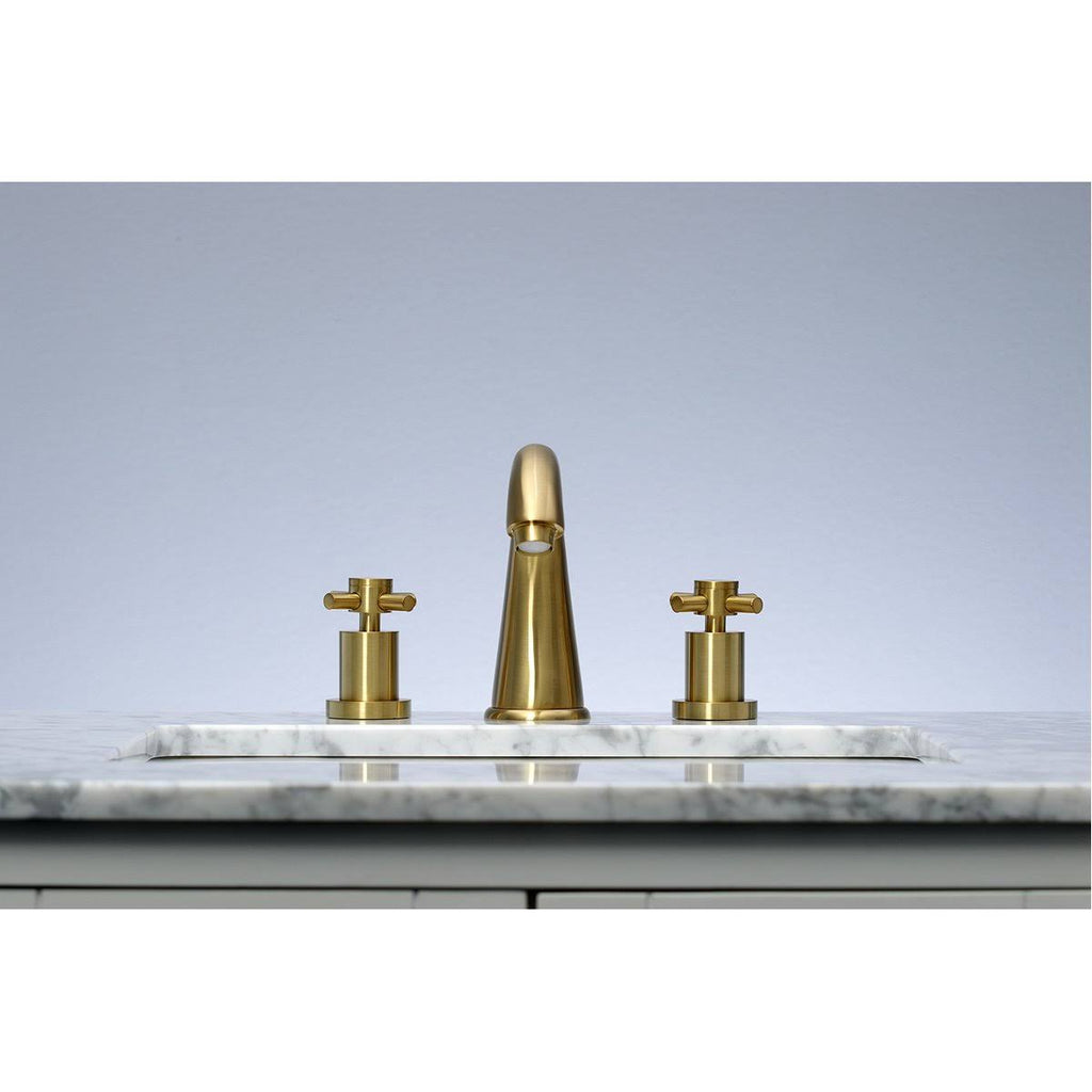 Polished Chrome Widespread Lavatory Faucet with Brass Pop-Up Z640425