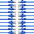 10-Pack Cat6 Patch Cable 15 Feet Ethernet Cable Blue Q7806