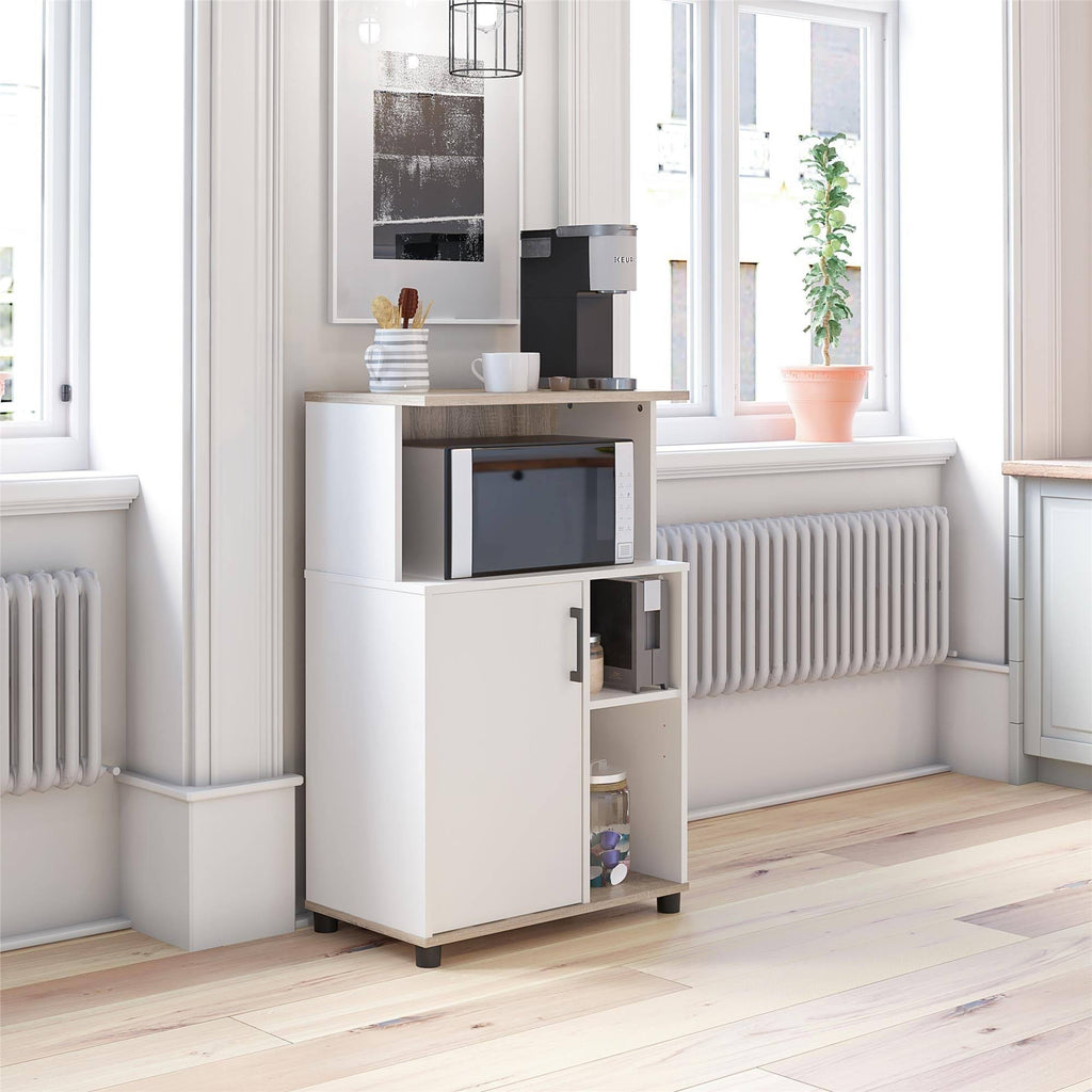 White Microwave Cart R426623