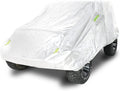 Silver 2-Door Full Car Cover with Driver Door Zipper D521