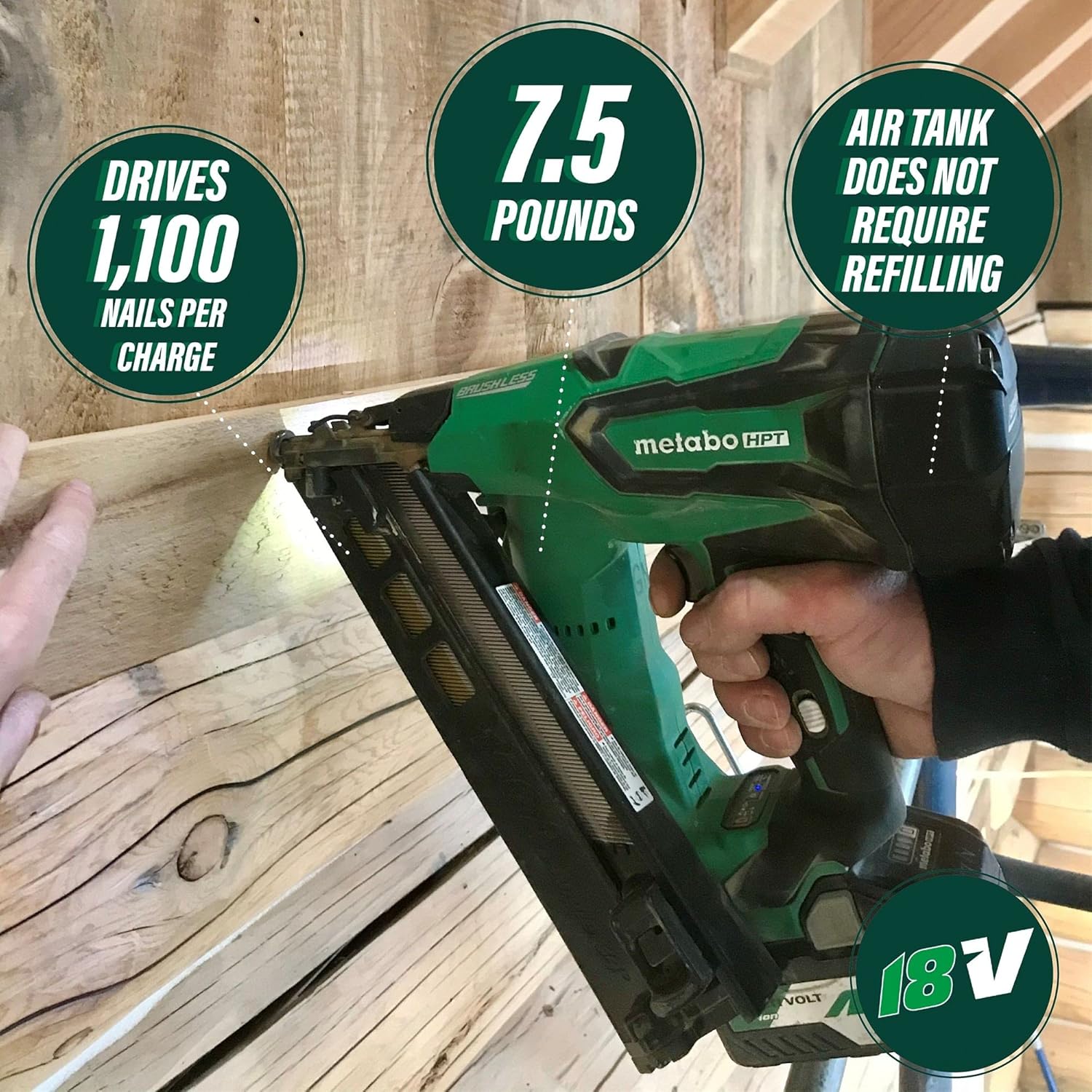 18V Brushless 15 Gauge Cordless Finish Nailer Kit G894966