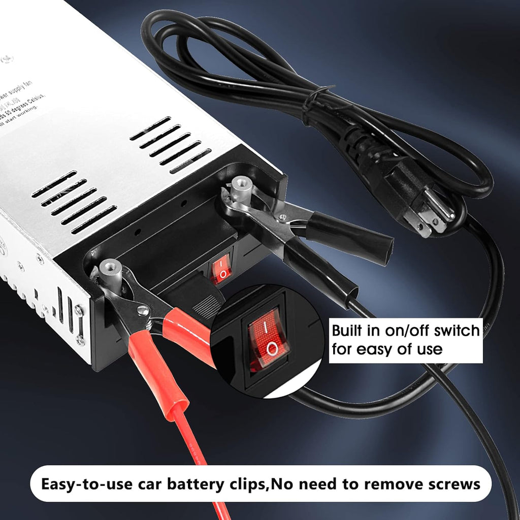 110V AC to 12V DC Converter Power Supply Adapter, 50A 600W, Pack of 2 Z287920