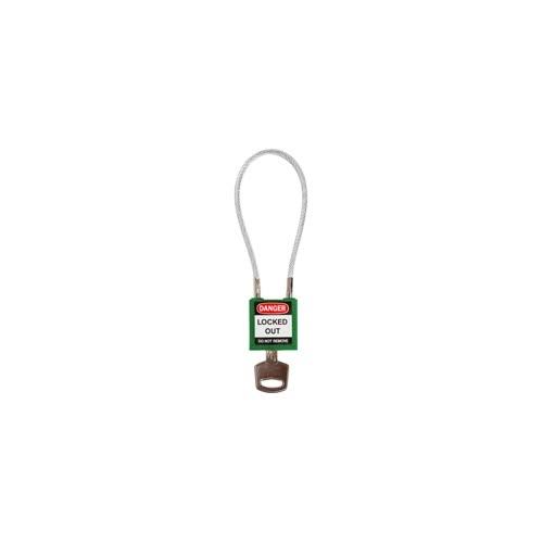 Green Compact Cable Padlock G5032