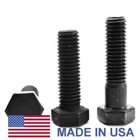 3/8 inch-16 x 5 inch Coarse Thread Grade 8 Hex Cap Screw, Alloy Steel Black Oxide, Pk 225 N71795