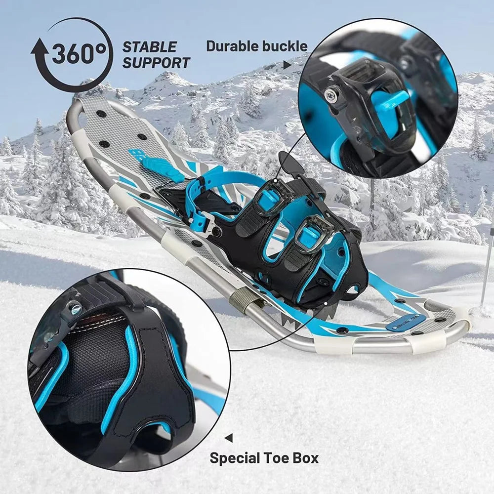 Aluminum Alloy AntiSlip Adjustable Snowshoes S573