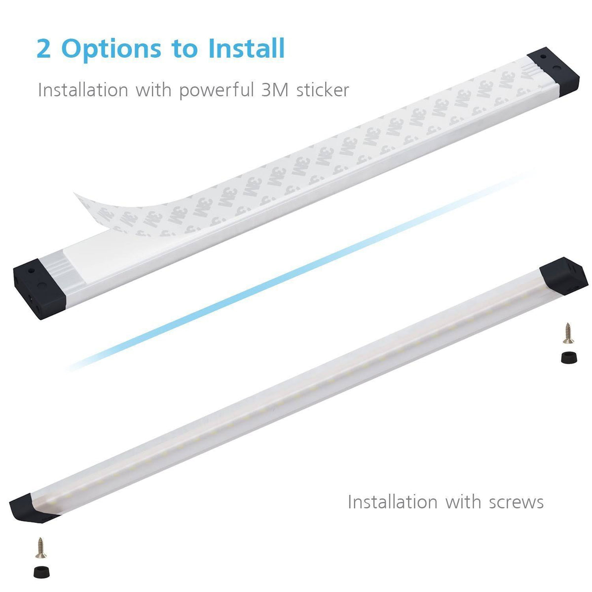 6 Panels 7 inch LED Dimmable Under Cabinet Lighting Kit I56558
