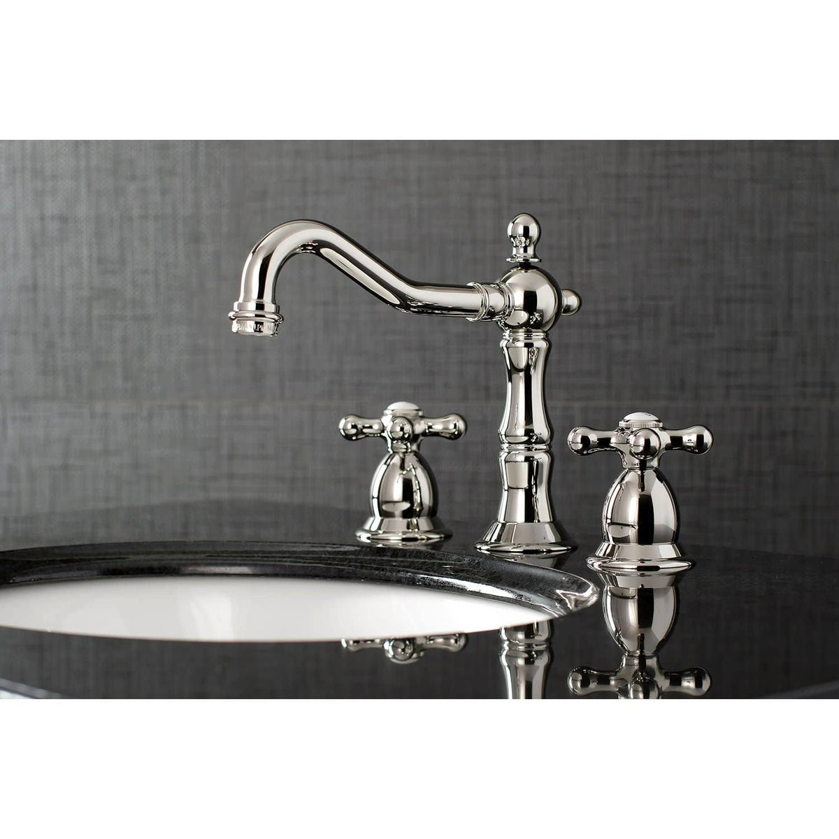 Polished Chrome Widespread Lavatory Faucet F306414