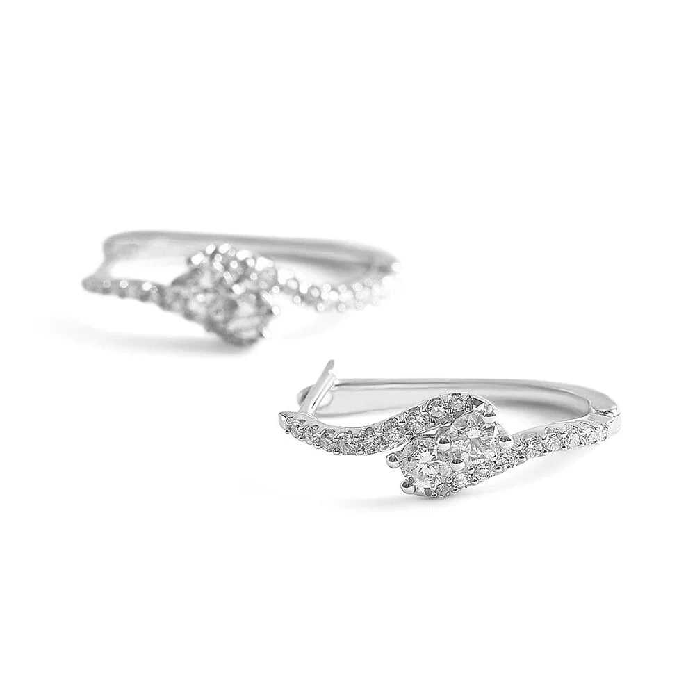 Interlocking Hoop Earrings N524