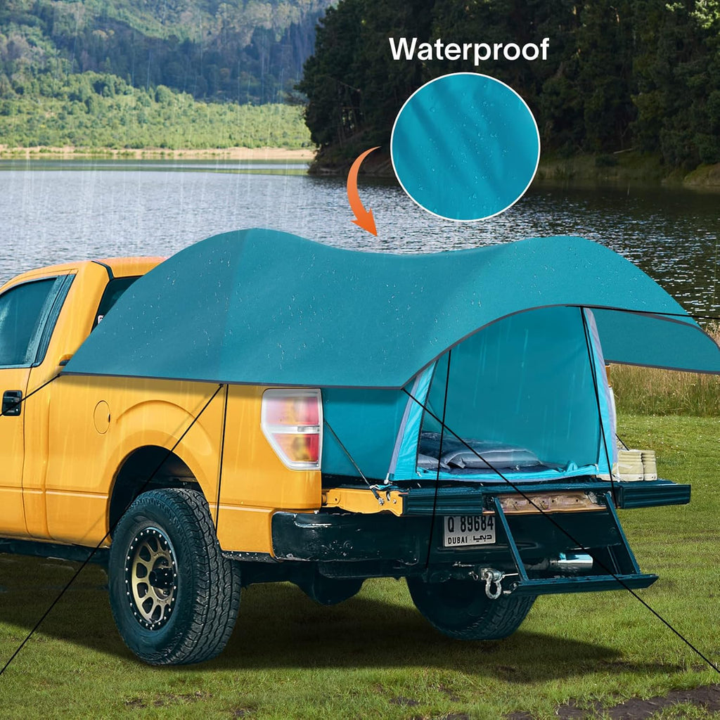 Truck Tent Pickup Camping 2 Person Waterproof Double Layer Rainfly O474
