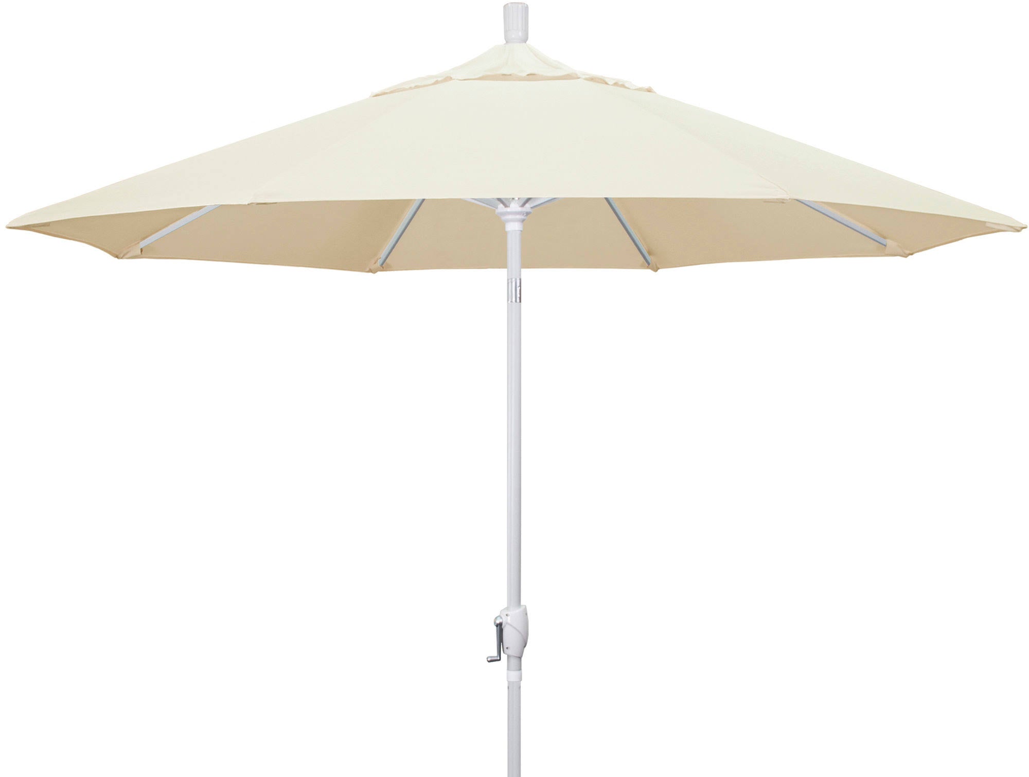 Matted White Canvas Market Umbrella E350102