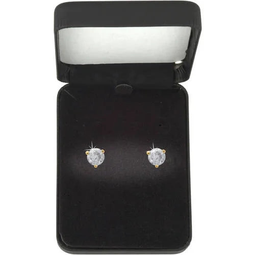 1/4 Carat T.W. Round Diamond Martini Stud Earrings in 14K White Gold N6546